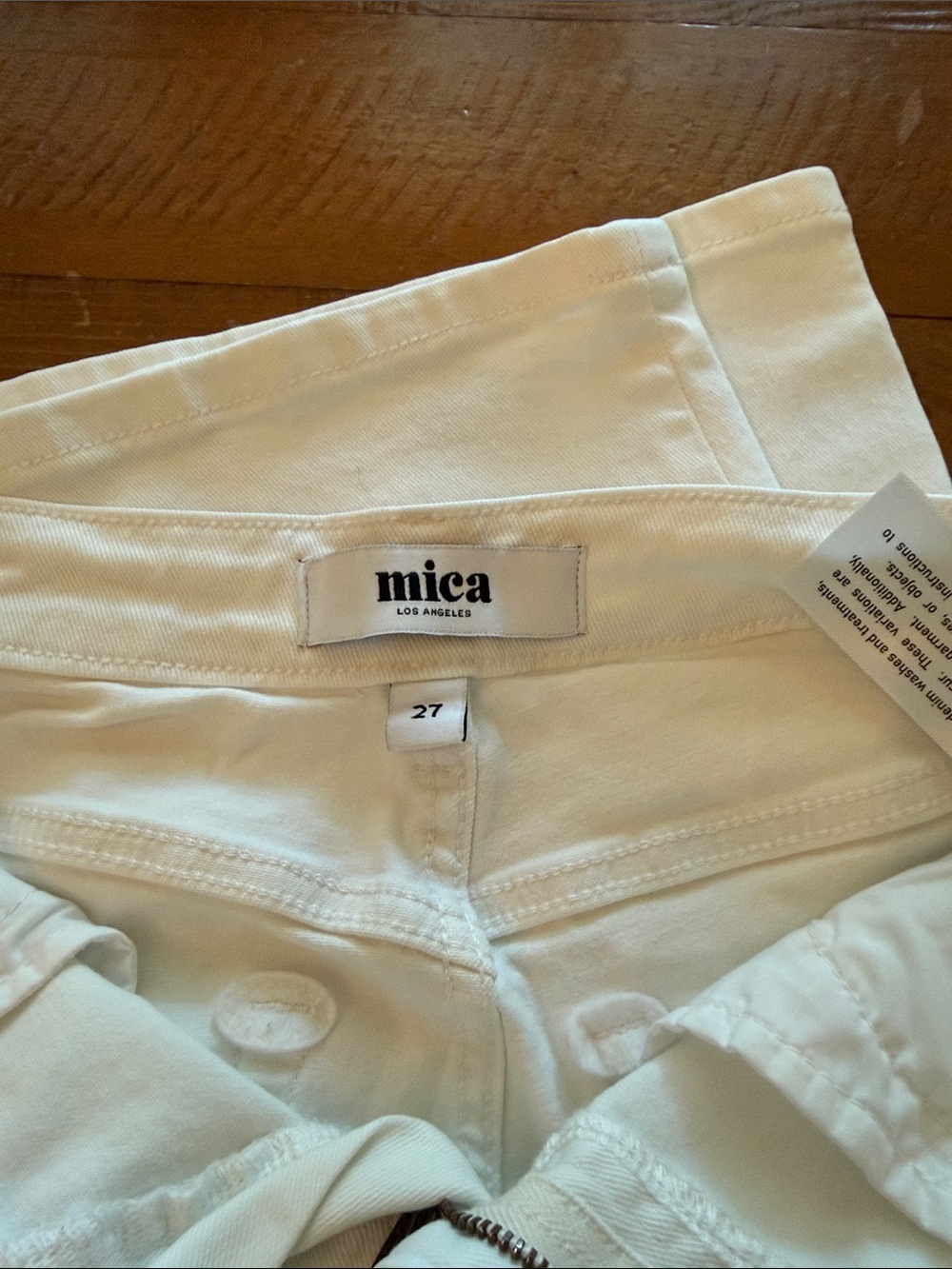 Mica Los Angeles White High-Rise Jeans